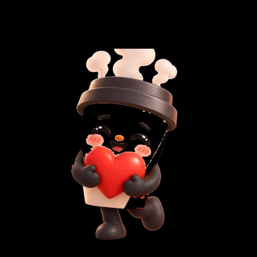 Loopy — Looply'nin maskotu, kapaklı bir kahve bardağı
